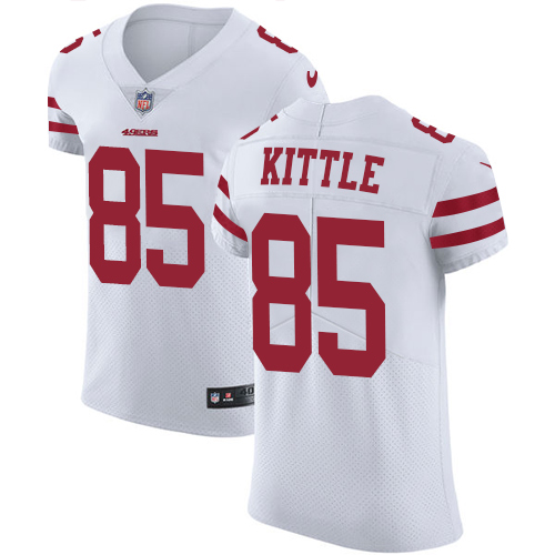 49ers #85 George Kittle White Men's Stitched Vapor Untouchable Elite Jersey cheap jerseys for sale - CheapJerseys.Shop