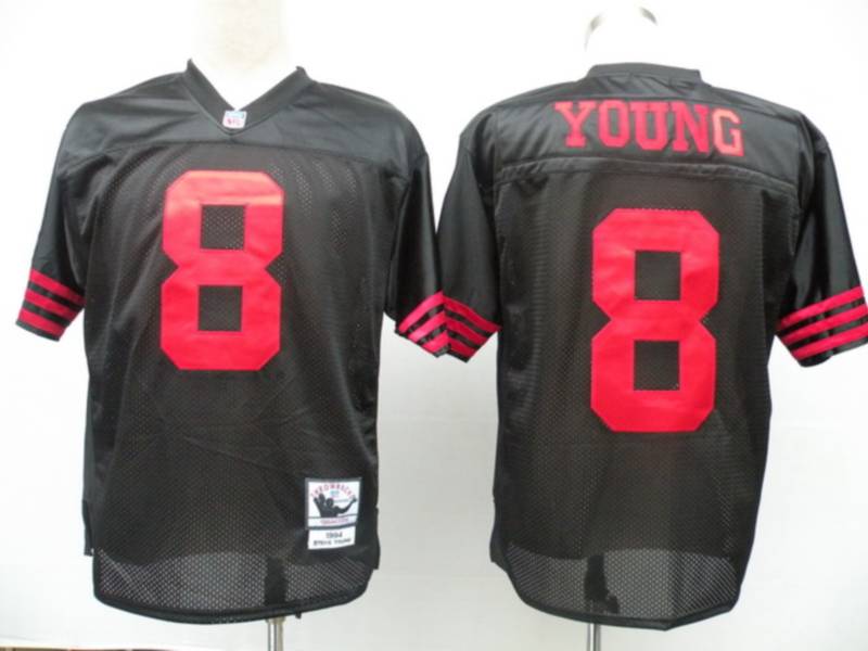 Mitchell And Ness 49ers #8 Steve Young Black Stitched Jersey cheap jerseys for sale - CheapJerseys.Shop