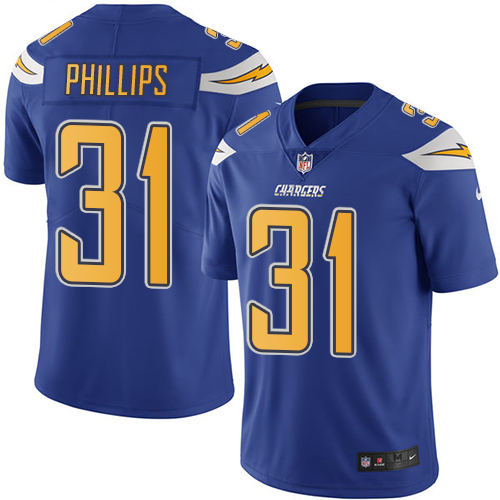 Los Angeles Chargers #31 Adrian Phillips Electric Blue Men's Stitched Limited Rush Jersey Men's cheap jerseys for sale - CheapJerseys.Shop