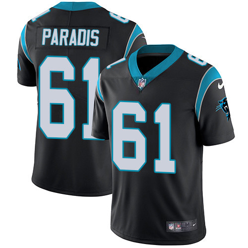 Carolina Panthers #61 Matt Paradis Black Team Color Men's Stitched Vapor Untouchable Limited Jersey Men's cheap jerseys for sale - CheapJerseys.Shop