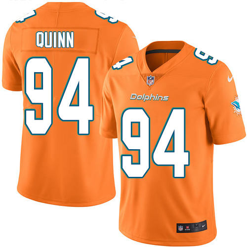 Miami Dolphins #94 Robert Quinn Orange Youth Stitched Limited Rush Jersey Youth cheap jerseys for sale - CheapJerseys.Shop
