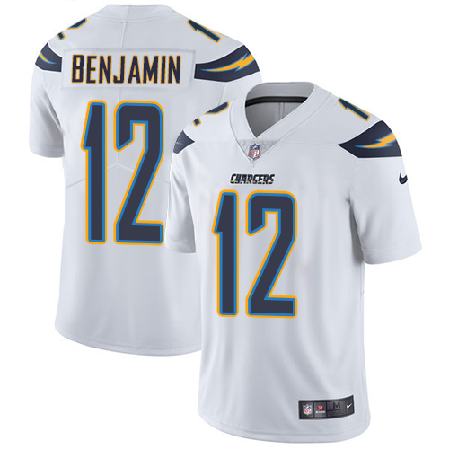 Los Angeles Chargers #12 Travis Benjamin White Men's Stitched Vapor Untouchable Limited Jersey Men's cheap jerseys for sale - CheapJerseys.Shop