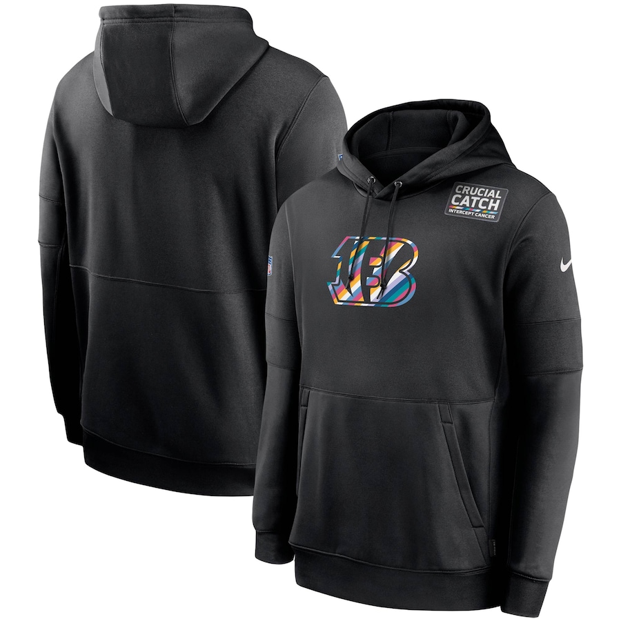 Cincinnati Bengals 2020 Crucial Catch Sideline Performance Pullover Hoodie Black cheap jerseys for sale - CheapJerseys.Shop