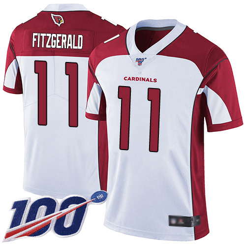 Cardinals #11 Larry Fitzgerald White Men's Stitched 100th Season Vapor Limited Jersey cheap jerseys for sale - CheapJerseys.Shop