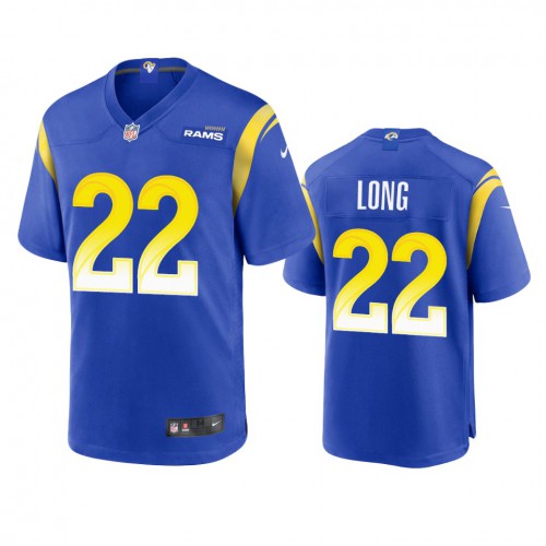 Los Angeles Los Angeles Rams #22 David Long Men's Game Jersey - Royal Men's cheap jerseys for sale - CheapJerseys.Shop