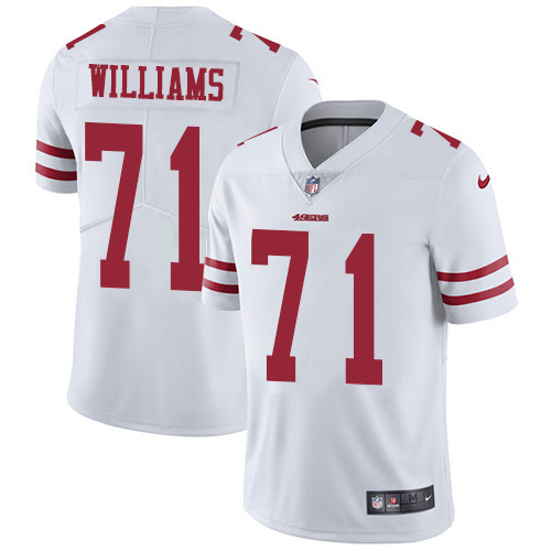 San Francisco San Francisco 49ers #71 Trent Williams White Men's Stitched Vapor Untouchable Limited Jersey Men's cheap jerseys for sale - CheapJerseys.Shop