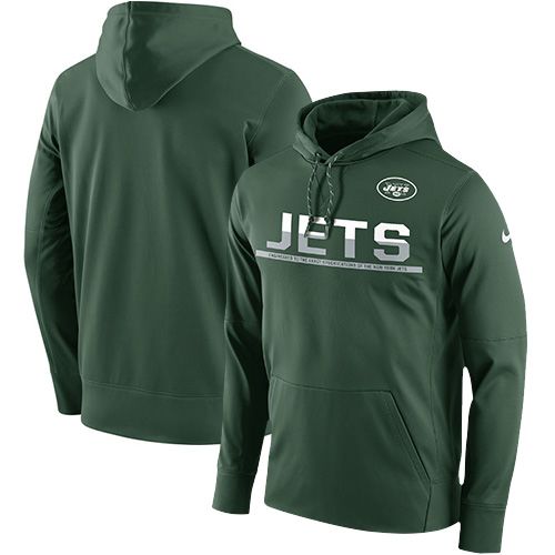 Men's New York Jets Green Sideline Circuit Pullover Performance Hoodie cheap jerseys for sale - CheapJerseys.Shop
