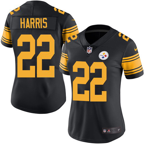 Steelers #22 Najee Harris Black Women's Stitched Limited Rush Jersey cheap jerseys for sale - CheapJerseys.Shop