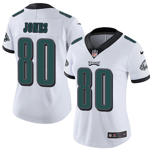 Eagles #80 Julio Jones White Women's Stitched Vapor Untouchable Limited Jersey cheap jerseys for sale - CheapJerseys.Shop