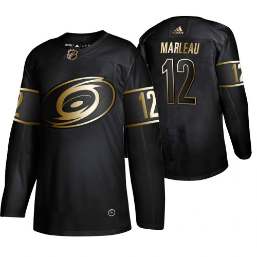 Carolina Hurricanes #12 Patrick Marleau Men's 2019 Black Golden Edition Authentic Stitched Jersey Men's cheap jerseys for sale - CheapJerseys.Shop