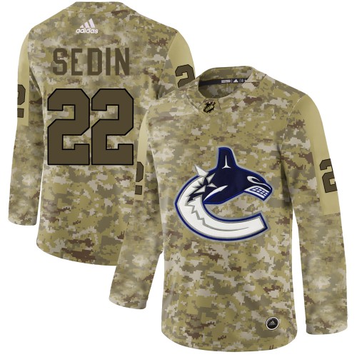 Vancouver Canucks #22 Daniel Sedin Camo Authentic Stitched Jersey Men's cheap jerseys for sale - CheapJerseys.Shop