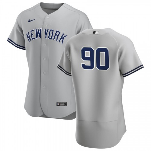 New York New York Yankees #90 Estevan Florial Men's Gray Road 2020 Authentic Player Jersey Men's cheap jerseys for sale - CheapJerseys.Shop