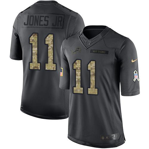 Detroit Lions #11 Marvin Jones Jr Black Youth Stitched Limited 2016 Salute to Service Jersey Youth cheap jerseys for sale - CheapJerseys.Shop