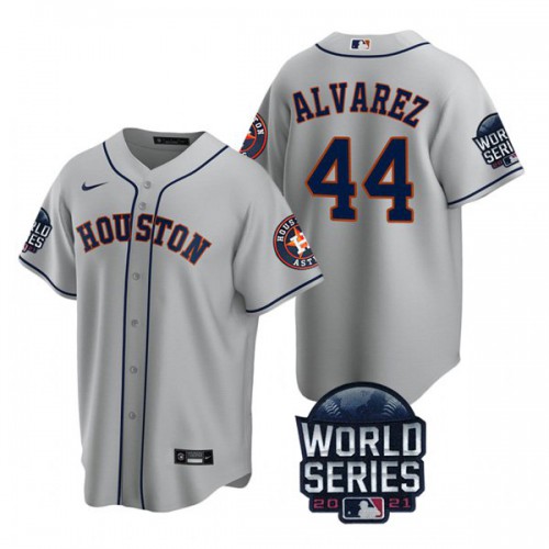 Houston Houston Astros #44 Yordan Alvarez Youth 150th Anniversary 2021 World Series Authentic Jersey - Gray Youth cheap jerseys for sale - CheapJerseys.Shop
