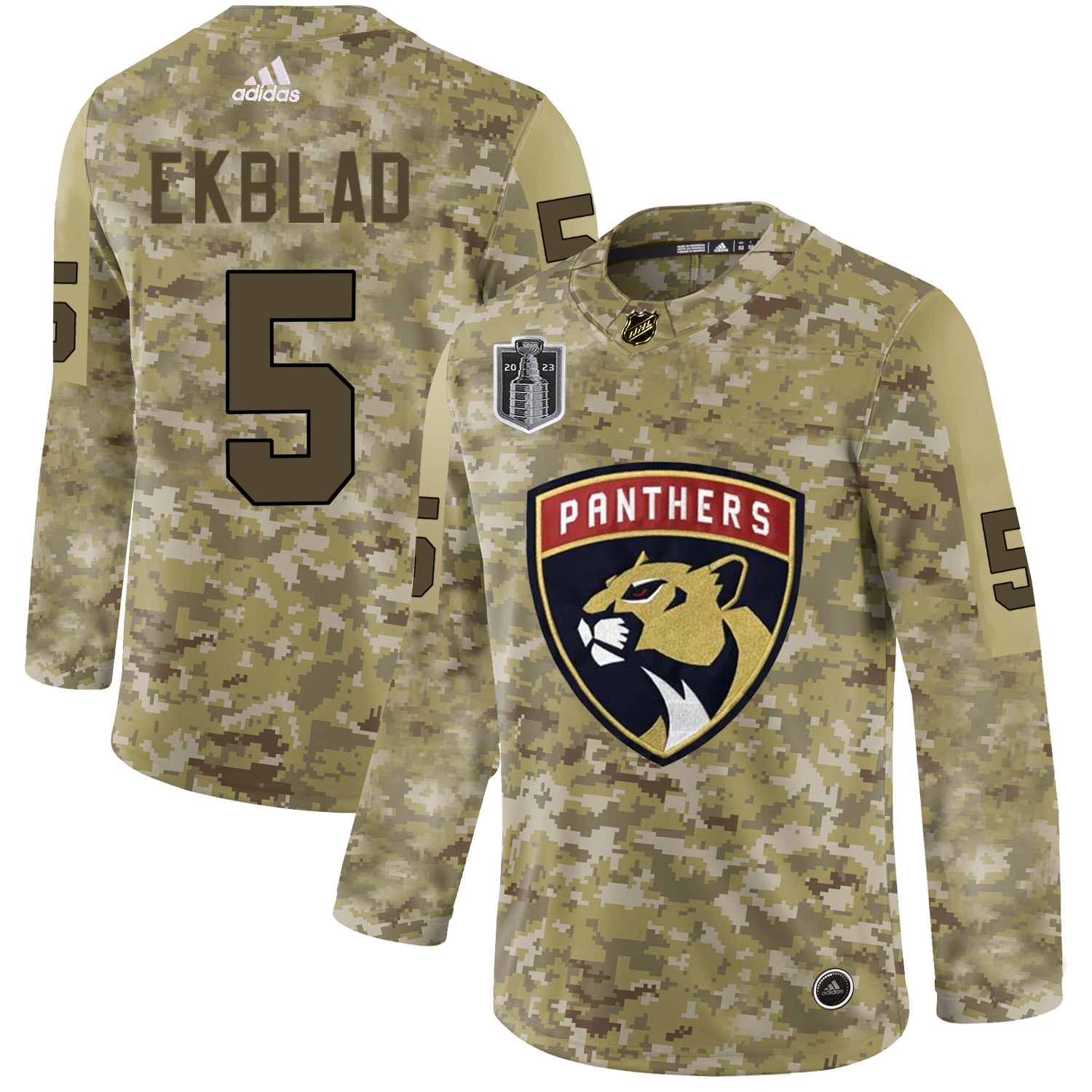 Lightning #5 Aaron Ekblad Camo 2023 Stanley Cup Final Patch Authentic Stitched Jersey cheap jerseys for sale - CheapJerseys.Shop