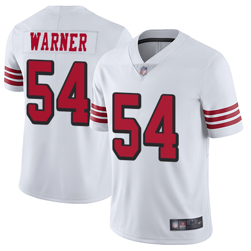 49ers #54 Fred Warner White Rush Men's Stitched Vapor Untouchable Limited Jersey cheap jerseys for sale - CheapJerseys.Shop