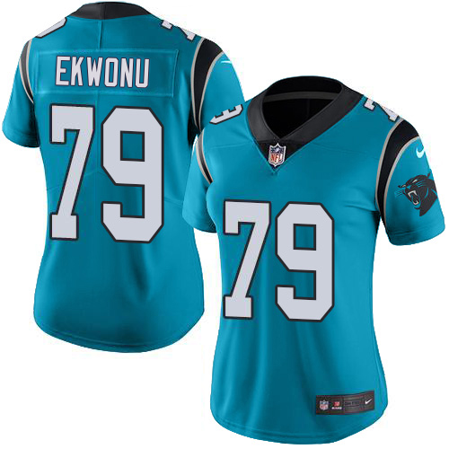 Panthers #79 Ikem Ekwonu Blue Alternate Women's Stitched Vapor Untouchable Limited Jersey cheap jerseys for sale - CheapJerseys.Shop