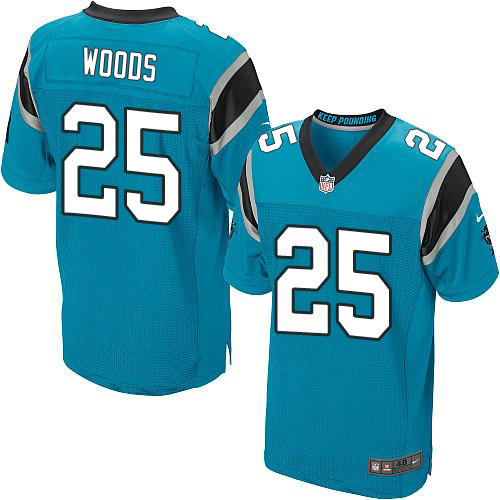 Panthers #25 Xavier Woods Blue Alternate Men's Stitched New Elite Jersey cheap jerseys for sale - CheapJerseys.Shop