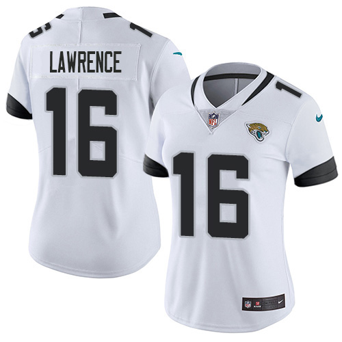 Jaguars #16 Trevor Lawrence White Women's Stitched Vapor Untouchable Limited Jersey cheap jerseys for sale - CheapJerseys.Shop