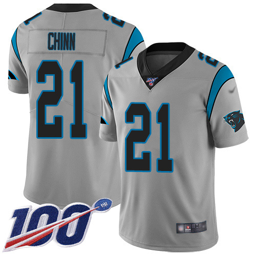 Panthers #21 Jeremy Chinn Silver Men's Stitched Limited Inverted Legend 100th Season Jersey cheap jerseys for sale - CheapJerseys.Shop
