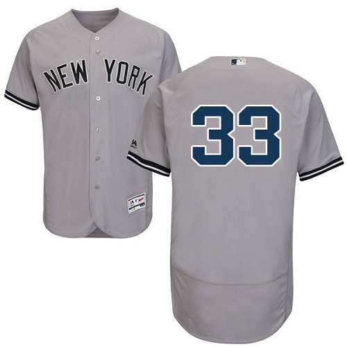 New York Yankees #33 Greg Bird Grey Flexbase Authentic Collection Stitched Jersey Men's cheap jerseys for sale - CheapJerseys.Shop