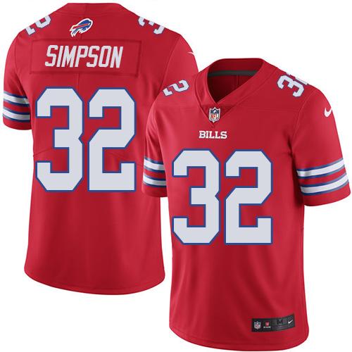 Buffalo Bills #32 O. J. Simpson Red Youth Stitched Limited Rush Jersey Youth cheap jerseys for sale - CheapJerseys.Shop