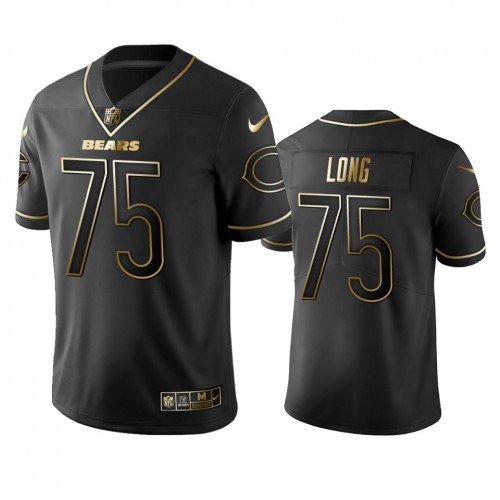 Chicago Bears #75 Kyle Long Black Golden Limited Edition Stitched Jersey Men's cheap jerseys for sale - CheapJerseys.Shop