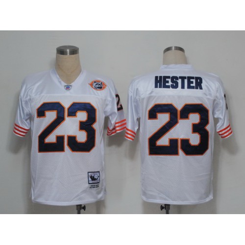Mitchell and Ness Chicago Bears #23 Devin Hester White Big No. Stitched Jersey Men's cheap jerseys for sale - CheapJerseys.Shop