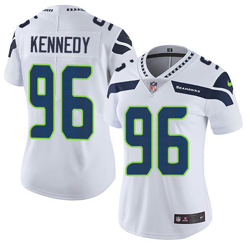 Seattle Seahawks #96 Cortez Kennedy White Women's Stitched Vapor Untouchable Limited Jersey Womens cheap jerseys for sale - CheapJerseys.Shop