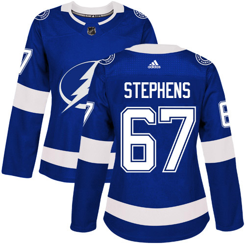 Tampa Bay Lightning #67 Mitchell Stephens Blue Home Authentic Women's Stitched Jersey Womens cheap jerseys for sale - CheapJerseys.Shop