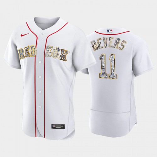 Boston Boston Red Sox #11 Rafael Devers Men's Diamond Edition Jersey - White Men's cheap jerseys for sale - CheapJerseys.Shop