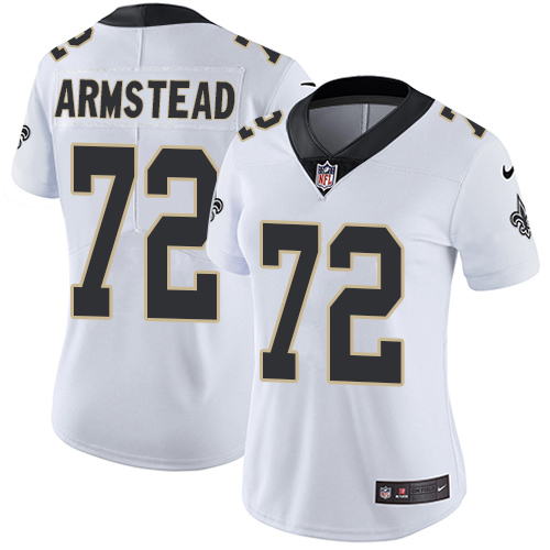 New Orleans Saints #72 Terron Armstead White Women's Stitched Vapor Untouchable Limited Jersey Womens cheap jerseys for sale - CheapJerseys.Shop