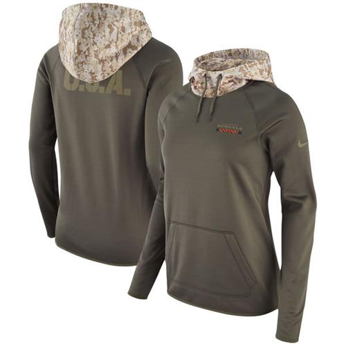 Women's Cincinnati Bengals Olive Salute To Service Performance Pullover Hoodie cheap jerseys for sale - CheapJerseys.Shop