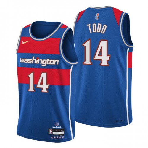 Washington Washington Wizards #14 Isaiah Todd Mens Blue 2021/22 Swingman Jersey - City Edition Mens cheap jerseys for sale - CheapJerseys.Shop
