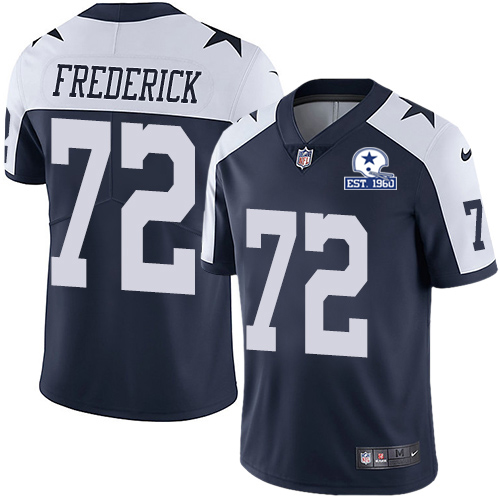 Dallas Cowboys #72 Travis Frederick Navy Blue Thanksgiving Men's Stitched With Established In 1960 Patch Vapor Untouchable Limited Throwback Jerse cheap jerseys for sale - CheapJerseys.Shop