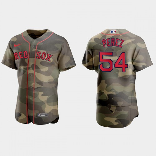 Boston Boston Red Sox #54 Martin Perez Men's 2021 Armed Forces Day Authentic Jersey -Camo Men's cheap jerseys for sale - CheapJerseys.Shop