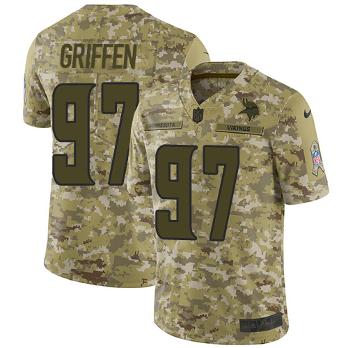 Minnesota Vikings #97 Everson Griffen Camo Men's Stitched Limited 2018 Salute To Service Jersey Men's cheap jerseys for sale - CheapJerseys.Shop