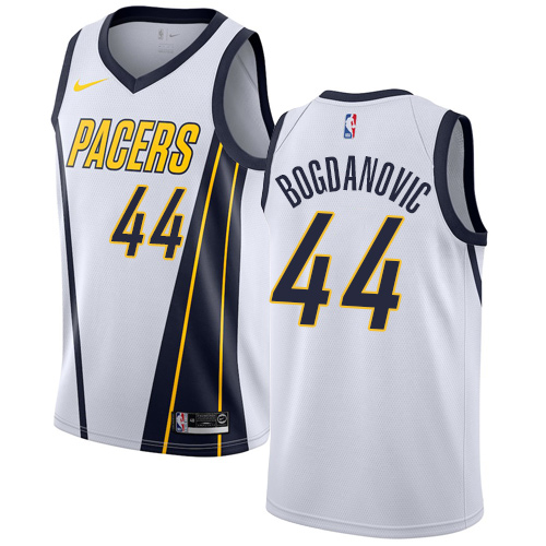 Indiana Pacers #44 Bojan Bogdanovic White Swingman Earned Edition Jersey Mens cheap jerseys for sale - CheapJerseys.Shop