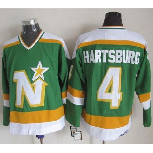 Dallas Stars #4 Craig Hartsburg Stitched Green CCM Throwback Jersey Men's cheap jerseys for sale - CheapJerseys.Shop