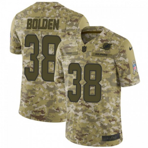 Miami Dolphins #38 Brandon Bolden Camo Men's Stitched Limited 2018 Salute To Service Jersey Men's cheap jerseys for sale - CheapJerseys.Shop
