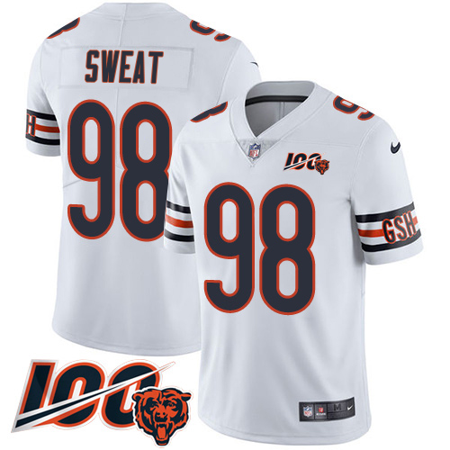 Bears #98 Montez Sweat White Alternate Youth Stitched Vapor Untouchable Limited 100th Season Jersey cheap jerseys for sale - CheapJerseys.Shop