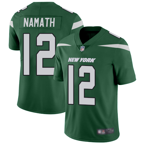 Jets #12 Joe Namath Green Team Color Youth Stitched Vapor Untouchable Limited Jersey cheap jerseys for sale - CheapJerseys.Shop