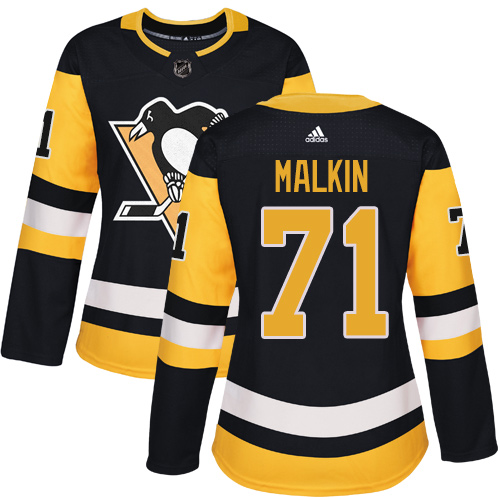 Pittsburgh Penguins #71 Evgeni Malkin Black Home Authentic Women's Stitched Jersey Womens cheap jerseys for sale - CheapJerseys.Shop