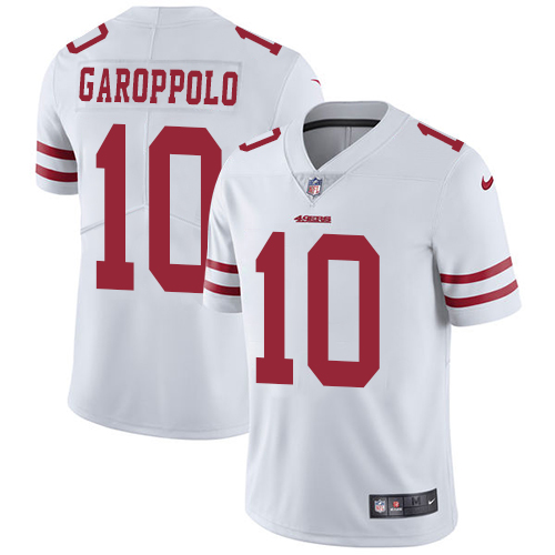 49ers #10 Jimmy Garoppolo White Youth Stitched Vapor Untouchable Limited Jersey cheap jerseys for sale - CheapJerseys.Shop