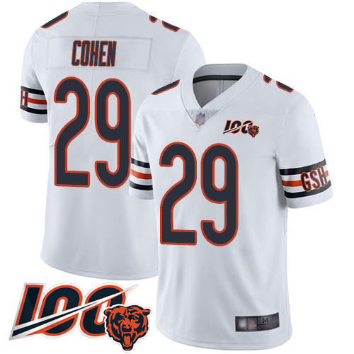 Bears #29 Tarik Cohen White Youth Stitched 100th Season Vapor Limited Jersey cheap jerseys for sale - CheapJerseys.Shop