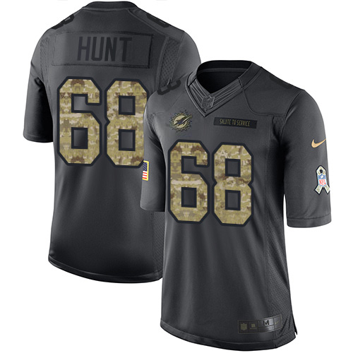 Miami Dolphins #68 Robert Hunt Black Youth Stitched Limited 2016 Salute to Service Jersey Youth cheap jerseys for sale - CheapJerseys.Shop