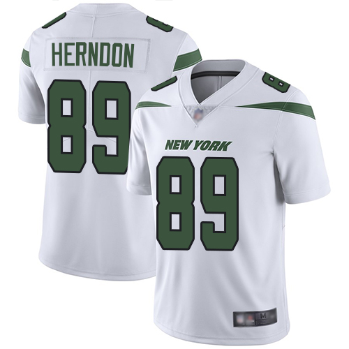 New York Jets #89 Chris Herndon White Men's Stitched Vapor Untouchable Limited Jersey Men's cheap jerseys for sale - CheapJerseys.Shop