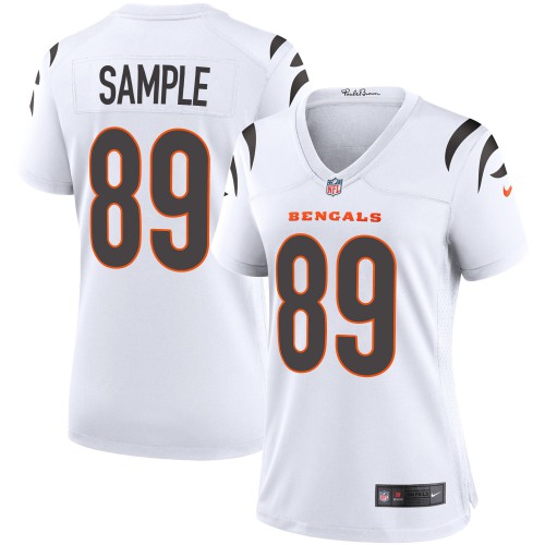 Cincinnati Cincinnati Bengals #89 Drew Sample White Women's Game Jersey Womens cheap jerseys for sale - CheapJerseys.Shop