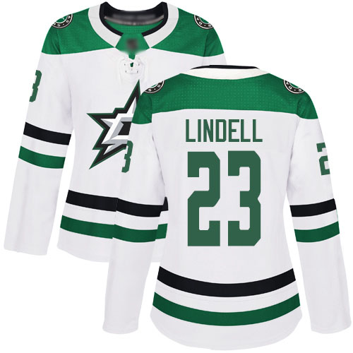 Dallas Stars #23 Esa Lindell White Road Authentic Women's Stitched Jersey Womens cheap jerseys for sale - CheapJerseys.Shop