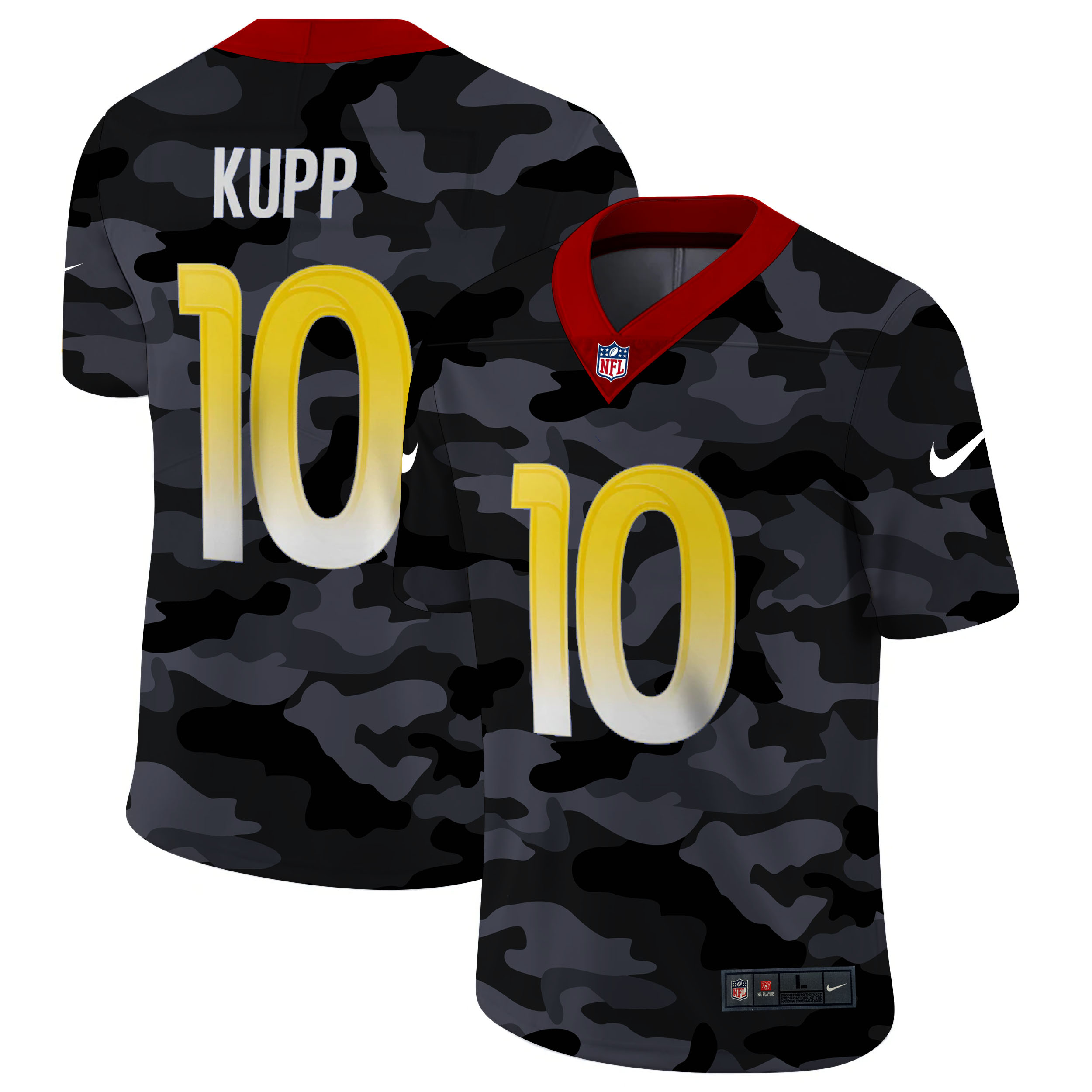 Los Angeles Rams #10 Cooper Kupp Men's 2020 Black CAMO Vapor Untouchable Limited Stitched Jersey cheap jerseys for sale - CheapJerseys.Shop